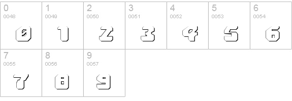 Astropolis 3D numbers 0-9 preview