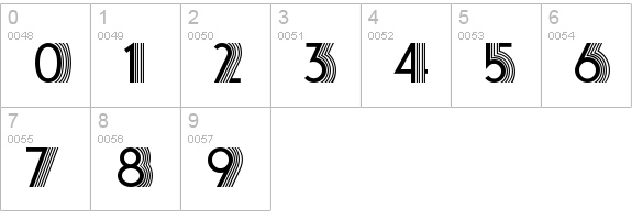 Atlas numbers 0-9 preview
