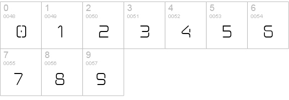 AunchantedXspace numbers 0-9 preview