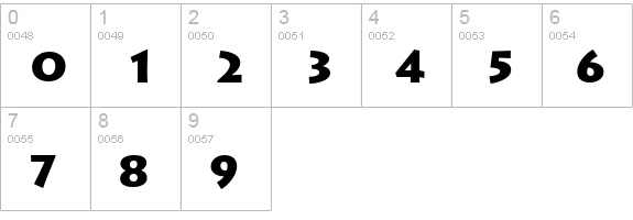 AustereBlackCapsSSK numbers 0-9 preview