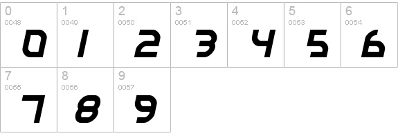 Autobahn numbers 0-9 preview