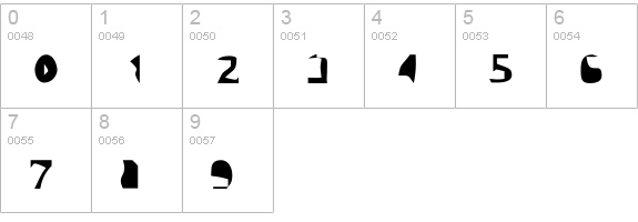 Autotrace-Nine numbers 0-9 preview