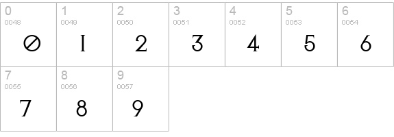 Avalon Quest numbers 0-9 preview