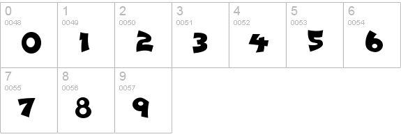 Awesome numbers 0-9 preview