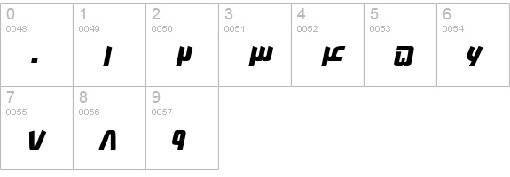 B Farnaz numbers 0-9 preview