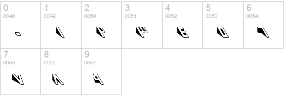 B Kaj numbers 0-9 preview