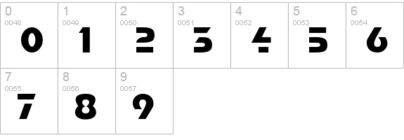 Babylon numbers 0-9 preview
