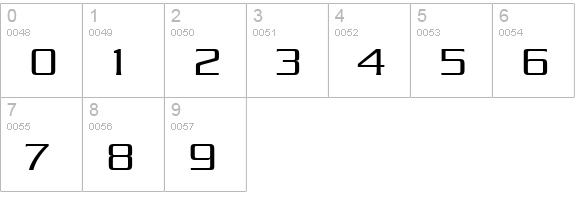 Babylon Regular numbers 0-9 preview