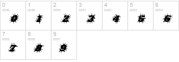Bad Hair DayRegular numbers 0-9 preview