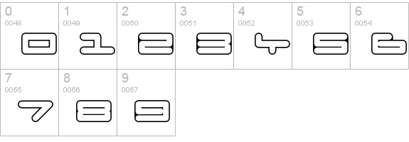 BadExcuse numbers 0-9 preview