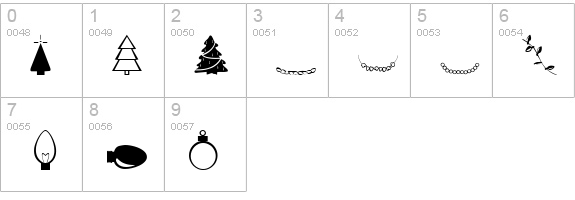 BAIKALfont Regular numbers 0-9 preview