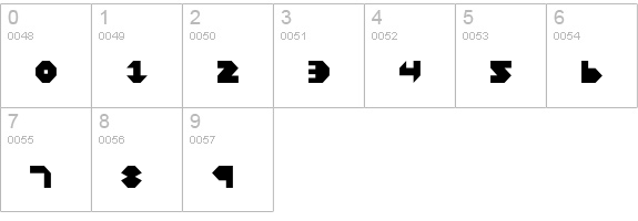 Bal-Astaral numbers 0-9 preview