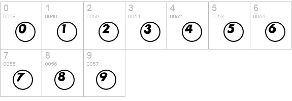Ball numbers 0-9 preview