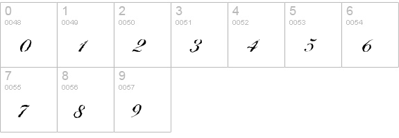 BallantinesAntique-Medium-Regular numbers 0-9 preview