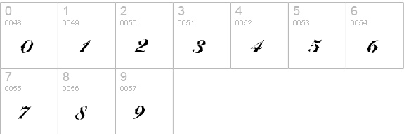 BallantinesRandom-Heavy-Regular numbers 0-9 preview