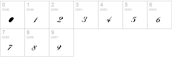 BallantinesRandom-Medium-Regular numbers 0-9 preview