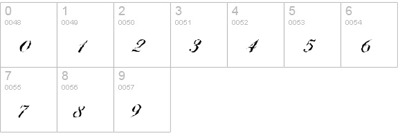 BallantinesRandom-Regular numbers 0-9 preview