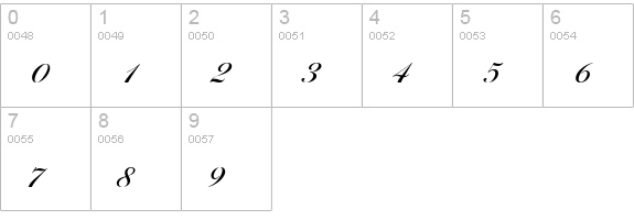 BallantinesSerial-Medium-Regular numbers 0-9 preview
