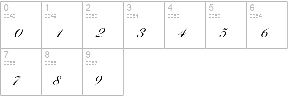 BallantinesSerial-Regular numbers 0-9 preview