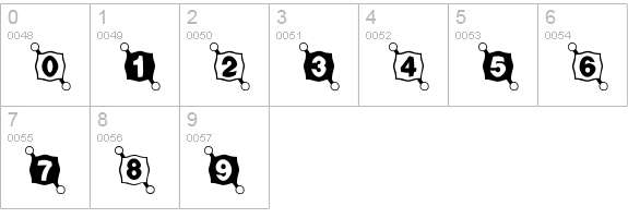 BallTack numbers 0-9 preview