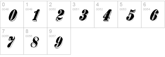 Bank Note numbers 0-9 preview