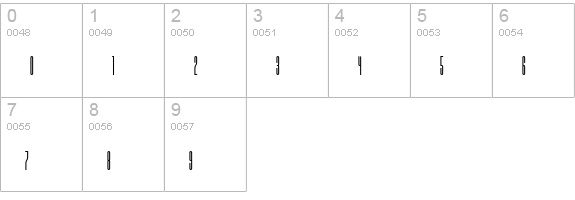 Barcode-One numbers 0-9 preview