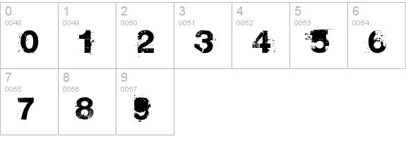 Base 02 numbers 0-9 preview