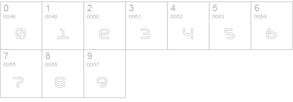 Basis-MediumOutline numbers 0-9 preview