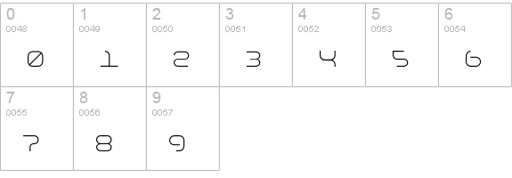 Basis-Regular numbers 0-9 preview