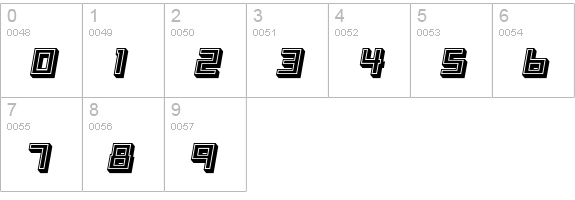 Basset RR Eight numbers 0-9 preview