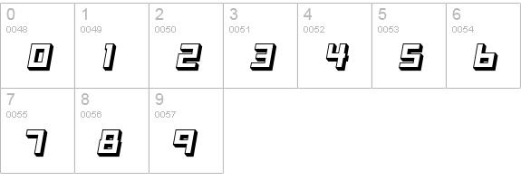 Basset RR Four numbers 0-9 preview