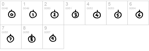 Baubles
 numbers 0-9 preview