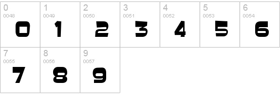 Baveuse numbers 0-9 preview