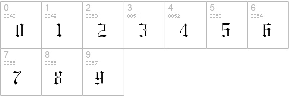 Baxter numbers 0-9 preview