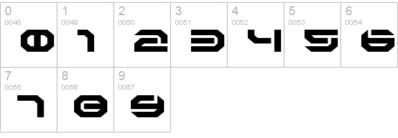 BDDoomedSquareup numbers 0-9 preview