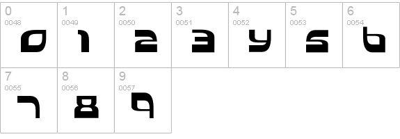 BDElside numbers 0-9 preview