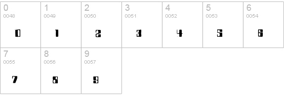 BDRocket70 numbers 0-9 preview