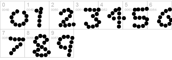 Bead Necklace
 numbers 0-9 preview
