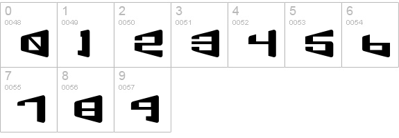 BeamShip numbers 0-9 preview