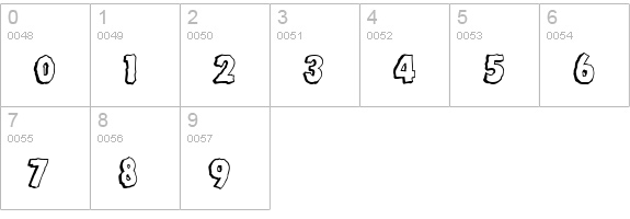 Bedrock BT numbers 0-9 preview