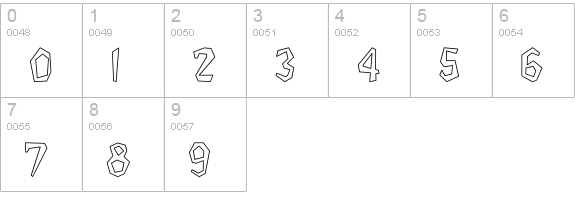 Bedrock-Light Hollow numbers 0-9 preview