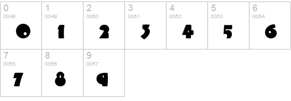 BeeskneesICG numbers 0-9 preview