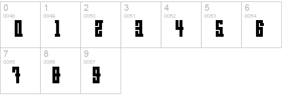 BeijingWigoWhat_normal numbers 0-9 preview