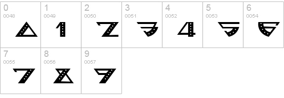 Bellhop NF numbers 0-9 preview