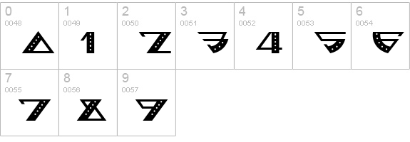 BellhopNF numbers 0-9 preview
