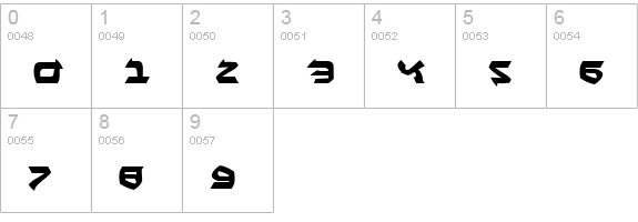 Ben-Zion Expanded numbers 0-9 preview