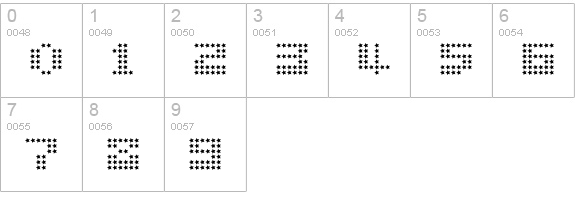 berion numbers 0-9 preview