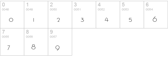 BernhardEF-Fashion numbers 0-9 preview