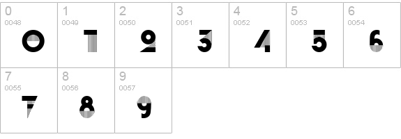 Bifur numbers 0-9 preview