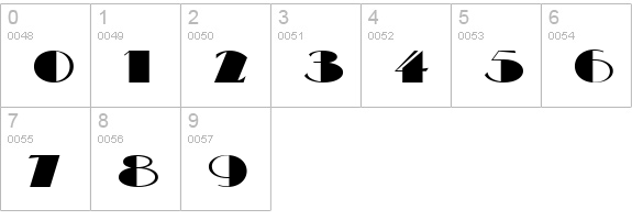 Big Apple NF numbers 0-9 preview